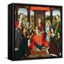 The Virgin and Child with Saints and Donors, a Panel from 'The Donne Triptych' C.1478 (Oil on Oak)-Hans Memling-Framed Stretched Canvas