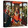 The Virgin and Child with Saints and Donors, a Panel from 'The Donne Triptych' C.1478 (Oil on Oak)-Hans Memling-Stretched Canvas