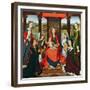 The Virgin and Child with Saints and Donors, a Panel from 'The Donne Triptych' C.1478 (Oil on Oak)-Hans Memling-Framed Giclee Print
