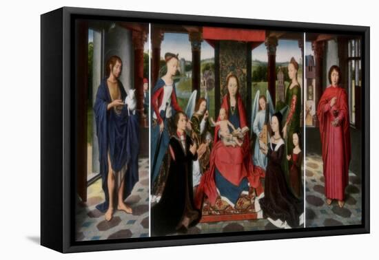 The Virgin and Child with Saints and Donors (The Donne Triptyc), C1478-Dirck Bouts-Framed Stretched Canvas