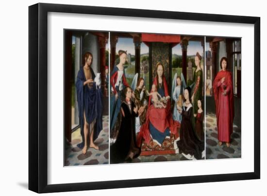 The Virgin and Child with Saints and Donors (The Donne Triptyc), C1478-Dirck Bouts-Framed Giclee Print