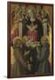 The Virgin and Child with Saints, Angels and a Donor, Ca 1475-Bartolomeo Caporali-Framed Giclee Print