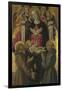 The Virgin and Child with Saints, Angels and a Donor, Ca 1475-Bartolomeo Caporali-Framed Giclee Print