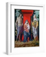 The Virgin and Child with Saints, C1490-1505-Andrea Mantegna-Framed Giclee Print