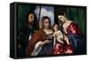 The Virgin and Child with Saints Dorothy and George, Ca. 1518-Titian (Tiziano Vecelli)-Framed Stretched Canvas