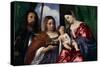 The Virgin and Child with Saints Dorothy and George, Ca. 1518-Titian (Tiziano Vecelli)-Stretched Canvas