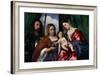 The Virgin and Child with Saints Dorothy and George, Ca. 1518-Titian (Tiziano Vecelli)-Framed Giclee Print