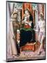 The Virgin and Child with Saints Francis and Sebastian, 1491-Carlo Crivelli-Mounted Giclee Print