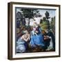 The Virgin and Child with Saints Jerome and Dominic, C1485-Filippino Lippi-Framed Premium Giclee Print