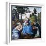 The Virgin and Child with Saints Jerome and Dominic, C1485-Filippino Lippi-Framed Premium Giclee Print