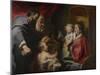 The Virgin and Child with Saints Zacharias, Elizabeth and John the Baptist, C. 1620-Jacob Jordaens-Mounted Giclee Print