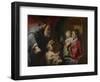 The Virgin and Child with Saints Zacharias, Elizabeth and John the Baptist, C. 1620-Jacob Jordaens-Framed Giclee Print