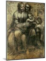 The Virgin and Child with Ss. Anne and John the Baptist, circa 1499-Leonardo da Vinci-Mounted Giclee Print