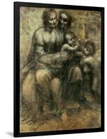 The Virgin and Child with Ss. Anne and John the Baptist, circa 1499-Leonardo da Vinci-Framed Giclee Print