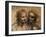 The Virgin and Child with Ss. Anne and John the Baptist, Detail of Heads of the Virgin and St. Anne-Leonardo da Vinci-Framed Giclee Print