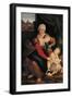 The Virgin and Child with St Anne and the Lamb-attributed to Bernardino Lanino-Framed Giclee Print