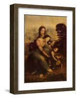 The Virgin and Child with St. Anne-Leonardo da Vinci-Framed Art Print