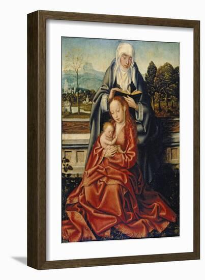 The Virgin and Child with St Anne-null-Framed Giclee Print