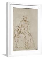 The Virgin and Child with St John-Raphael-Framed Giclee Print