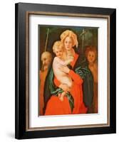 The Virgin and Child with St. Joseph and John the Baptist, 1521-27 (See also 80193)-Jacopo Pontormo-Framed Giclee Print