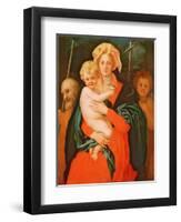 The Virgin and Child with St. Joseph and John the Baptist, 1521-27 (See also 80193)-Jacopo Pontormo-Framed Giclee Print