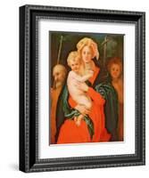 The Virgin and Child with St. Joseph and John the Baptist, 1521-27 (See also 80193)-Jacopo Pontormo-Framed Giclee Print