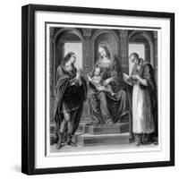 The Virgin and Child with St Julian and St Nicholas of Myra, 1490-1492-Hebert-Framed Giclee Print