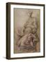 The Virgin and Child with the infant Baptist, c.1530-Michelangelo Buonarroti-Framed Giclee Print