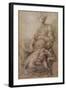 The Virgin and Child with the infant Baptist, c.1530-Michelangelo Buonarroti-Framed Giclee Print