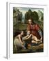 The Virgin and Child with the Infant Saint John-Bernardino Luini-Framed Giclee Print