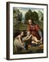 The Virgin and Child with the Infant Saint John-Bernardino Luini-Framed Giclee Print