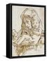 The Virgin and Child with the Infant St John (Pen and Brown Ink with Brown Wash over Black Chalk on-Giovanni Battista Tiepolo-Framed Stretched Canvas