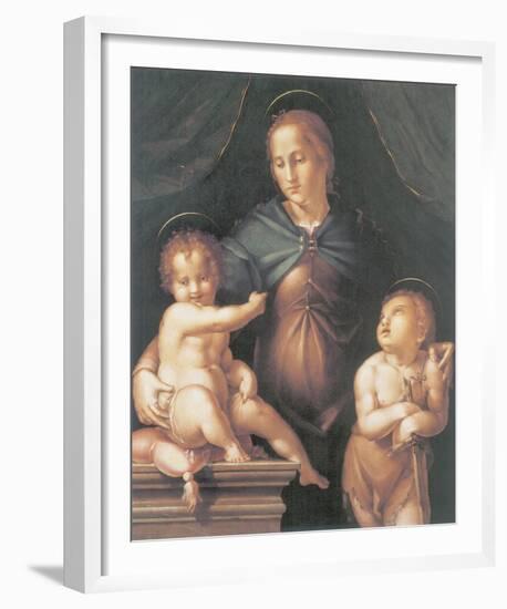 The Virgin And Child With The Young Saint John The Baptist-Pier Francesco Foschi-Framed Premium Giclee Print