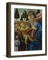 The Virgin and Child with Two Angels, C. 1467-1469-Andrea del Verrocchio-Framed Giclee Print