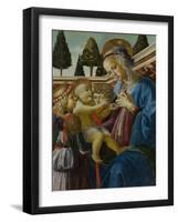 The Virgin and Child with Two Angels, C. 1467-1469-Andrea del Verrocchio-Framed Giclee Print