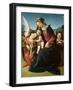 The Virgin and Child with Two Angels, C.1507 (Oil on Wood)-Piero di Cosimo-Framed Giclee Print