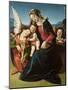 The Virgin and Child with Two Angels, C.1507 (Oil on Wood)-Piero di Cosimo-Mounted Giclee Print