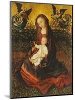 The Virgin and Child with Two Music-Making Angels in a Rose Garden-Rogier van der Weyden-Mounted Giclee Print