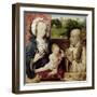 The Virgin and Child Worshipped by St.Bernard (Detail)-Joos Van Cleve-Framed Giclee Print