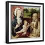 The Virgin and Child Worshipped by St.Bernard (Detail)-Joos Van Cleve-Framed Giclee Print