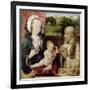 The Virgin and Child Worshipped by St.Bernard (Detail)-Joos Van Cleve-Framed Giclee Print