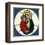 The Virgin and Child-Unknown 14th Century Austrian Illuminator-Framed Art Print