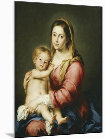 The Virgin and Child-Bartolome Esteban Murillo-Mounted Giclee Print