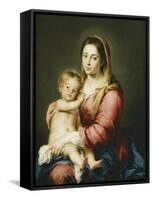 The Virgin and Child-Bartolome Esteban Murillo-Framed Stretched Canvas