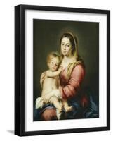 The Virgin and Child-Bartolomé Estéban Murillo-Framed Giclee Print