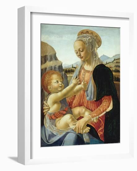 The Virgin and Child-Andrea del Verrocchio-Framed Giclee Print