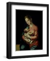 The Virgin and Child-Luis De Morales-Framed Giclee Print