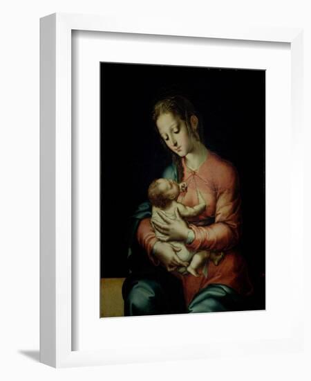 The Virgin and Child-Luis De Morales-Framed Giclee Print