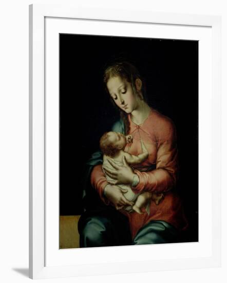 The Virgin and Child-Luis De Morales-Framed Giclee Print