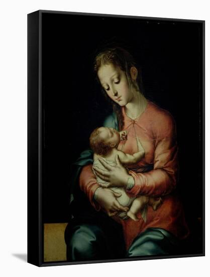 The Virgin and Child-Luis De Morales-Framed Stretched Canvas